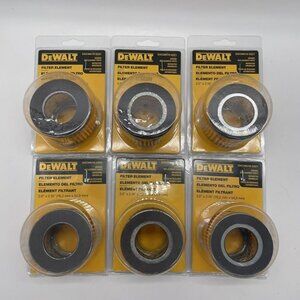 6 DeWalt Filter Element Model DXCM019-0221 NEW 3 x 2.16" Genuine Replacement OEM